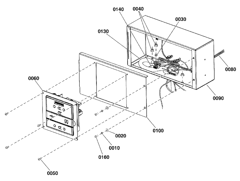 Control Panel Group Diagram and Parts List for 076138-00  Briggs and Stratton Generator